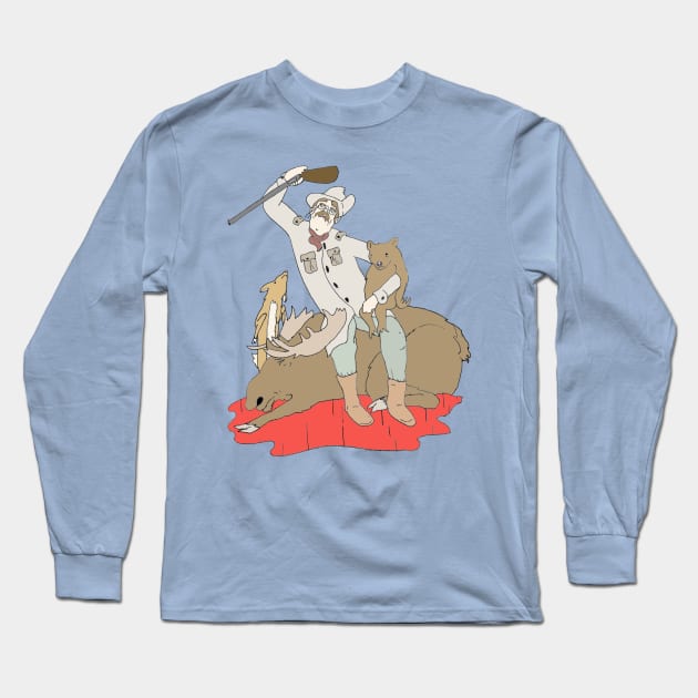 Theodore Roosevelt Long Sleeve T-Shirt by Spankriot